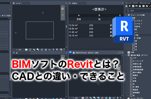 BIMソフトのRevitのアイキャッチ